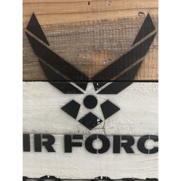 Air Force No One Comes Close w Logo 8*x8" Wood Pallet Sign Sweet Bird & Co - Picture 4 of 5